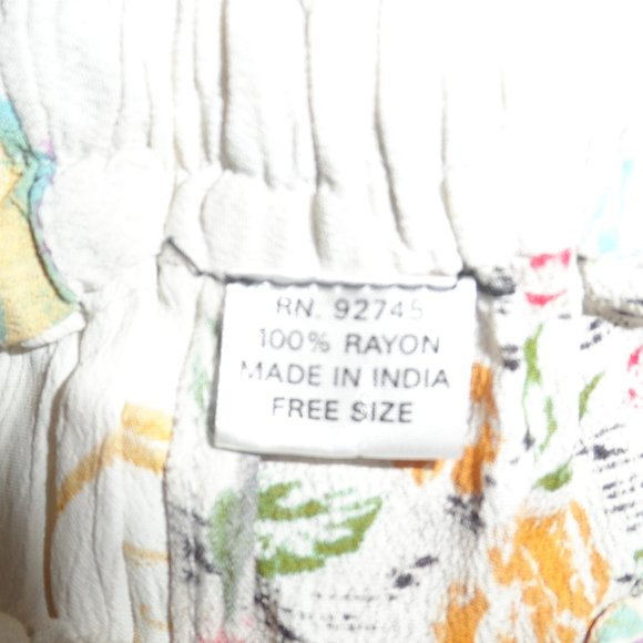 Maxi Tiered Botanical Crinkle Floral Skirt - Free Size - possible Paul Smith - Picture 3 of 7